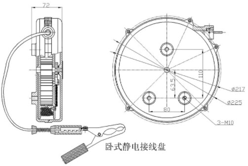 靜電接線盤(pán)產(chǎn)品結(jié)構(gòu)圖
